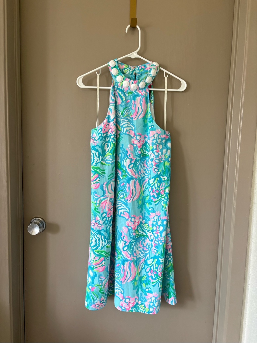 Lilly Pulitzer High Beaded Neckline Dress